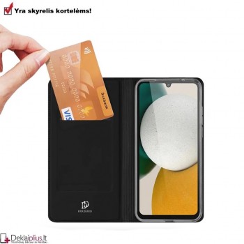 Dux Ducis Skin Pro dirbtinės odos dėklas - juodas (Samsung A34 5G) Dux Ducis Skin Pro dirbtinės odos dėklas - juodas (Samsung A34 5G)